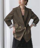 【ノーブル / スピック&スパン/NOBLE / Spick & Span】のエステルツイルピークドラペルジャケット 人気、トレンドファッション・服の通販 founy(ファニー) ファッション Fashion レディースファッション Fashion for Women アウター Coat / Outerwear Collection レディースジャケット・軽アウター Jackets カットソー Cut and Sewn Top ジャケット Jacket, Outerwear ストレッチ Stretch, Stretchy Fabric セットアップ Set-Up, Coordinated Outfit ノースリーブ Sleeveless, No-Sleeve 定番 Standard, Basic Item thumbnail ブラウン|ID: prp329100004685082 ipo3291000000034599863