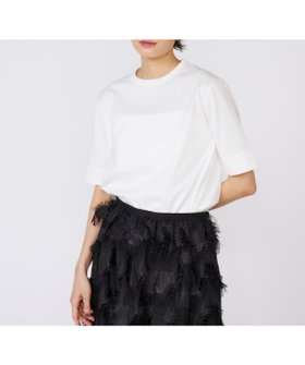 【イネド/INED】のサイドスリットデザインTシャツ 人気、トレンドファッション・服の通販 founy(ファニー) ファッション Fashion レディースファッション Fashion for Women トップス・カットソー Cut & Sew Tops シャツ・ブラウス・オフィスカジュアル Elegant Blouses & Button-Ups ロングTシャツ・Tシャツ Longline T-Shirts & Tees スタンダード Standard, Basic スリット Slit, Slit Detail エレガント 上品 Elegant |ID:prp329100004685091