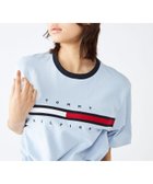 【トミーヒルフィガー/TOMMY HILFIGER】の【オンライン限定】【ユニセックス】トミーヒルフィガーロゴTシャツ / TINO TEE ブルーC1O|ID: prp329100004685099 ipo3291000000033834162