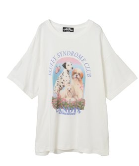 【キャンディストリッパー/Candy Stripper】のFLUFFY CLUB BIG TEE 人気、トレンドファッション・服の通販 founy(ファニー) ファッション Fashion レディースファッション Fashion for Women ビッグ Big, Oversized |ID:prp329100004685100