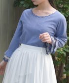 【アクシーズファム/axes femme】のカラー刺繍チュールレースプルオーバー ブルー|ID: prp329100004685102 ipo3291000000033834174