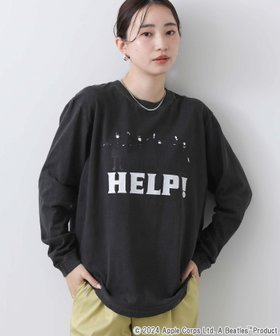 【グレディブリリアン/Gready Brilliant】のBEATLES HELP Tシャツ 人気、トレンドファッション・服の通販 founy(ファニー) ファッション Fashion レディースファッション Fashion for Women トップス・カットソー Cut & Sew Tops シャツ・ブラウス・オフィスカジュアル Elegant Blouses & Button-Ups ロングTシャツ・Tシャツ Longline T-Shirts & Tees カーディガン Cardigan, Knitwear キャラクター Character, Licensed Characters ショート Short, Short Length ジャケット Jacket, Outerwear スリーブ Sleeve, Long Sleeve / Short Sleeve ロング Long, Long-Length |ID:prp329100004685123