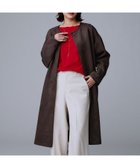 【アンタイトル/UNTITLED】の【洗える/軽羽織り】マシュマロタッチ スエード調コート ブラウン|ID: prp329100004685129 ipo3291000000034582722