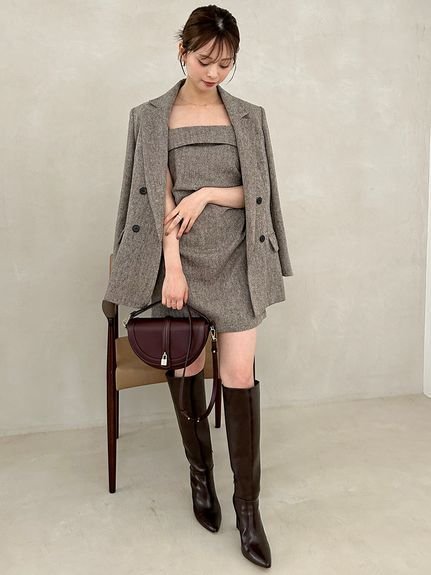 【スナイデル/SNIDEL】のオーバーサイズウールジャケット インテリア・キッズ・メンズ・レディースファッション・服の通販 founy(ファニー) 　ファッション　Fashion　レディースファッション　Fashion for Women　アウター　Coat / Outerwear Collection　レディースジャケット・軽アウター　Jackets　秋　Autumn　ジャケット　Jacket, Outerwear　ストレート　Straight, Straight Cut　トレンド　Trend, Trending Now　ハンド　Hand, Handmade　フラップ　Flap, Flap Pocket　ポケット　Pocket, Pocket Detail　おすすめ　Recommended / Our Picks　エレガント 上品　Elegant　BRW[058]|ID: prp329100004685132 ipo3291000000033834354