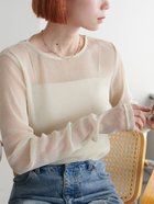 【ディスコート/Discoat】の【新色追加!/WEB限定】ラメシアーT 人気、トレンドファッション・服の通販 founy(ファニー) ファッション Fashion レディースファッション Fashion for Women トレンド Trend, Trending Now ベーシック Basic, Essential ワンポイント One Point, Statement Accent thumbnail アイボリー|ID: prp329100004685142 ipo3291000000033834418