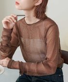 【ディスコート/Discoat】の【新色追加!/WEB限定】ラメシアーT 人気、トレンドファッション・服の通販 founy(ファニー) ファッション Fashion レディースファッション Fashion for Women トレンド Trend, Trending Now ベーシック Basic, Essential ワンポイント One Point, Statement Accent thumbnail ブラウン|ID: prp329100004685142 ipo3291000000033834423