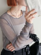 【ディスコート/Discoat】の【新色追加!/WEB限定】ラメシアーT グレー|ID: prp329100004685142 ipo3291000000034083202