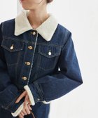 【マジェスティック レゴン/MAJESTIC LEGON】のボアトリムクロップドジャケット 人気、トレンドファッション・服の通販 founy(ファニー) ファッション Fashion レディースファッション Fashion for Women アウター Coat / Outerwear Collection レディースジャケット・軽アウター Jackets おすすめ Recommended / Our Picks キルティング Quilted, Quilting コーデュロイ Corduroy, Cord Fabric ジャケット Jacket, Outerwear セットアップ Set-Up, Coordinated Outfit ダウン Down, Puffer デニム Denim, Jeans Material ドッキング Docking, Mixed Material フロント Front, Front Design 再入荷 Restock / Back in Stock thumbnail ネイビー|ID: prp329100004685155 ipo3291000000033834491