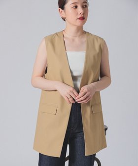 【デミルクス ビームス/Demi-Luxe BEAMS】 【7/3新規値下げ】コットン ラペルレス ジレ人気、トレンドファッション・服の通販 founy(ファニー) ファッション Fashion レディースファッション Fashion for Women アウター Coat / Outerwear Collection トップス・カットソー Cut & Sew Tops ベスト&ジレ / 重ね着スタイル Vests & Gilets おすすめ Recommended / Our Picks カットソー Cut and Sewn Top シンプル Simple, Minimal スリーブ Sleeve, Long Sleeve / Short Sleeve セットアップ Set-Up, Coordinated Outfit ビジネス 仕事 通勤 Business / Work / Commuting |ID:prp329100004685174