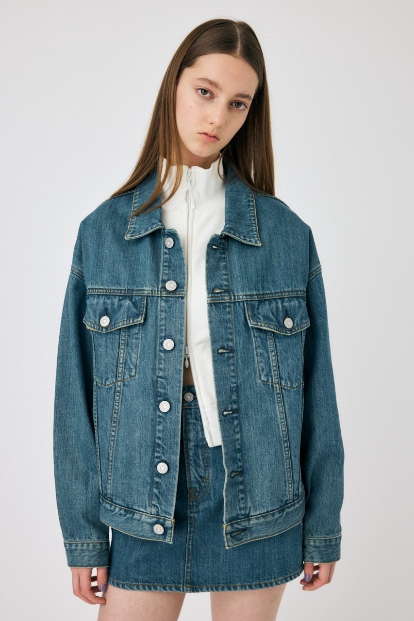 【マウジー/moussy】のTINTED デニムジャケット インテリア・キッズ・メンズ・レディースファッション・服の通販 founy(ファニー) 　ファッション　Fashion　レディースファッション　Fashion for Women　アウター　Coat / Outerwear Collection　レディースジャケット・軽アウター　Jackets　デニムジャケット / カジュアルアウター　Denim Jackets　ヴィンテージ　Vintage Style　クラッシュ　Distressed, Crashed Style　ジャケット　Jacket, Outerwear　セットアップ　Set-Up, Coordinated Outfit　ダメージ　Distressed, Destroyed　デニム　Denim, Jeans Material　人気　Popular, Best Seller　リアル　Real, Realistic　再入荷　Restock / Back in Stock　おすすめ　Recommended / Our Picks　L/BLU1|ID: prp329100004685177 ipo3291000000033834685