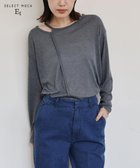 【セレクトモカ/SELECT MOCA】の【Et】アシンメトリーネックシアートップス 人気、トレンドファッション・服の通販 founy(ファニー) ファッション Fashion レディースファッション Fashion for Women トップス・カットソー Cut & Sew Tops おすすめ Recommended / Our Picks インナー Innerwear カーディガン Cardigan, Knitwear シアー Sheer, See-Through シンプル Simple, Minimal ジャケット Jacket, Outerwear 夏 Summer 春 Spring thumbnail グレー-900|ID: prp329100004685185 ipo3291000000033834740