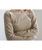 【セレクトモカ/SELECT MOCA】のバレエネックベロアトップス 人気、トレンドファッション・服の通販 founy(ファニー) ファッション Fashion レディースファッション Fashion for Women トップス・カットソー Cut & Sew Tops ベロアトップス Velour Tops / Velvet-Look Items インナー Innerwear thumbnail ベージュ-200|ID: prp329100004685190 ipo3291000000033834765