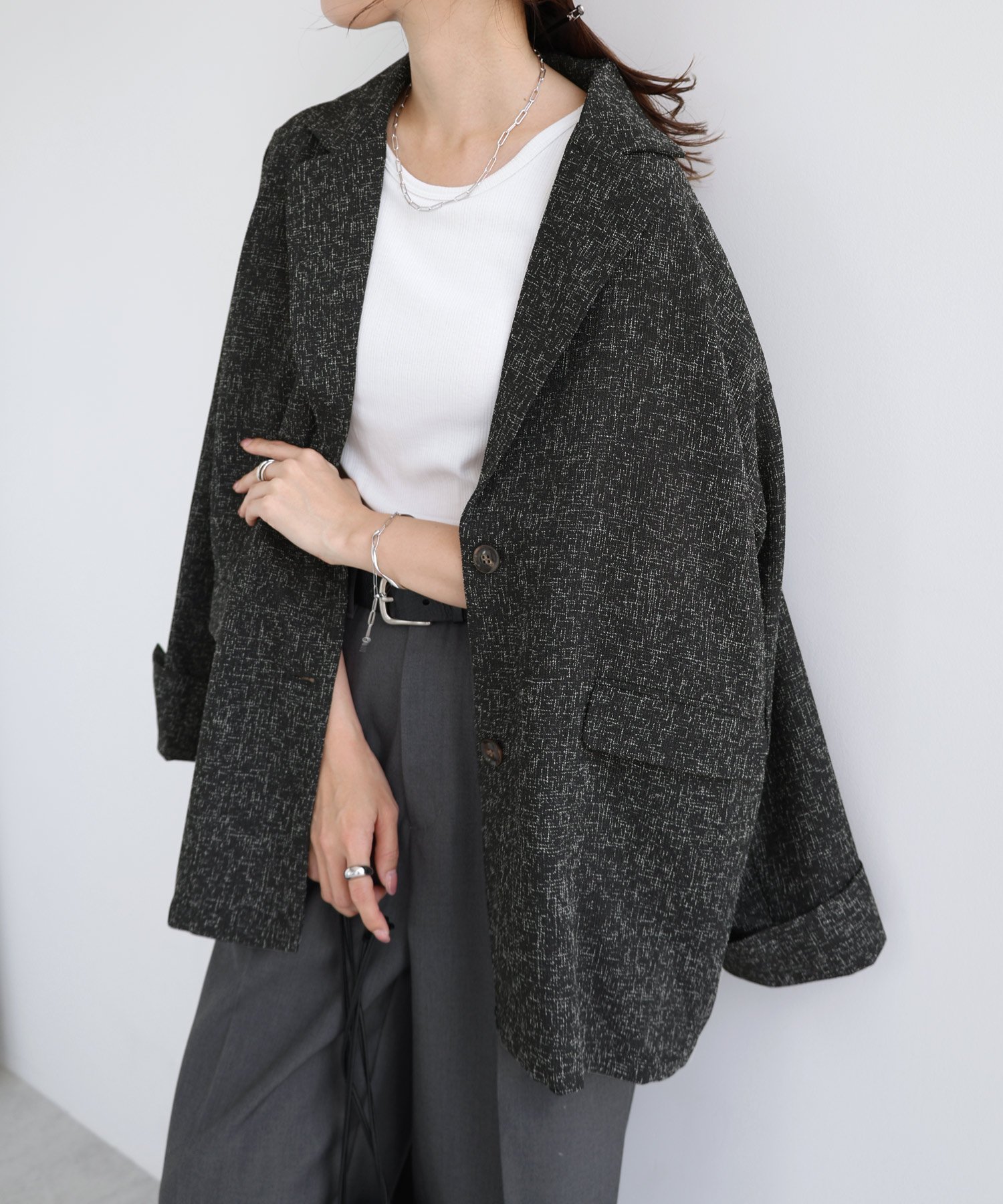 【アンドミー/andme】のサマー ツイード テーラード ジャケット インテリア・キッズ・メンズ・レディースファッション・服の通販 founy(ファニー) 　ファッション　Fashion　レディースファッション　Fashion for Women　アウター　Coat / Outerwear Collection　レディースジャケット・軽アウター　Jackets　テーラードジャケット / 通勤・きれいめスタイル　Tailored Jackets & Blazers　おすすめ　Recommended / Our Picks　カーディガン　Cardigan, Knitwear　サマー　Summer, Summer Style　ショルダー　Shoulder, Shoulder Strap　ジャケット　Jacket, Outerwear　ツイード　Twill, Twill Weave　テーラード　Tailored, Tailored Fit　ドロップ　Drop Shoulder, Dropped Style　フォーマル　Formal, Dressy　ポケット　Pocket, Pocket Detail　ミックス　Mix, Mixed Style　リラックス　Relax, Relaxed Fit　ロング　Long, Long-Length　エレガント 上品　Elegant　ブラック|ID: prp329100004685201 ipo3291000000033834847