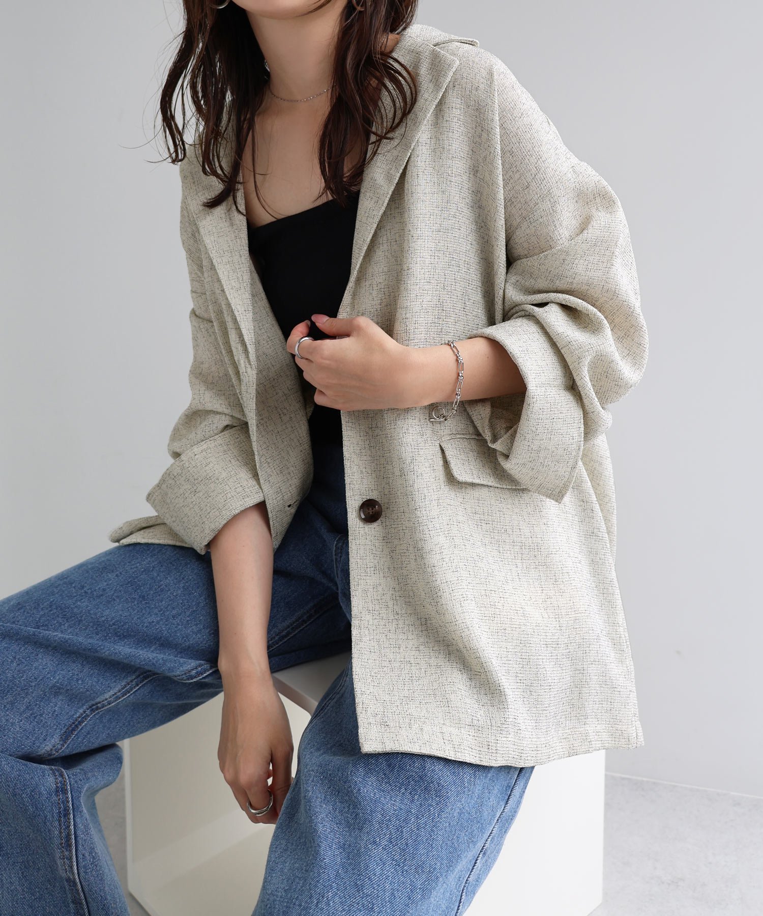 【アンドミー/andme】のサマー ツイード テーラード ジャケット インテリア・キッズ・メンズ・レディースファッション・服の通販 founy(ファニー) 　ファッション　Fashion　レディースファッション　Fashion for Women　アウター　Coat / Outerwear Collection　レディースジャケット・軽アウター　Jackets　テーラードジャケット / 通勤・きれいめスタイル　Tailored Jackets & Blazers　おすすめ　Recommended / Our Picks　カーディガン　Cardigan, Knitwear　サマー　Summer, Summer Style　ショルダー　Shoulder, Shoulder Strap　ジャケット　Jacket, Outerwear　ツイード　Twill, Twill Weave　テーラード　Tailored, Tailored Fit　ドロップ　Drop Shoulder, Dropped Style　フォーマル　Formal, Dressy　ポケット　Pocket, Pocket Detail　ミックス　Mix, Mixed Style　リラックス　Relax, Relaxed Fit　ロング　Long, Long-Length　エレガント 上品　Elegant　アイボリー|ID: prp329100004685201 ipo3291000000033834848