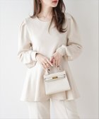 【ラジュール/Lajour】の日本製ペプラムトップス ベージュ|ID: prp329100004685204 ipo3291000000034848978