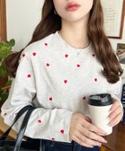 【モーメントプラス/moment+ / MEN】の綿100%天竺ハート刺繍ロングTシャツ オートミール|ID: prp329100004685233 ipo3291000000033835052