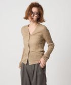 【ユナイテッドアローズ/UNITED ARROWS】のconte ケーブル Vネック カーディガン BEIGE|ID: prp329100004685274 ipo3291000000033835264