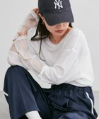 【チャオパニックティピー/CIAOPANIC TYPY】の【新色追加】袖切替シアーアソートTEE ホワイト|ID: prp329100004685292 ipo3291000000033835347