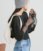 【チャオパニックティピー/CIAOPANIC TYPY】の【新色追加】袖切替シアーアソートTEE ブラック|ID: prp329100004685292 ipo3291000000033835362