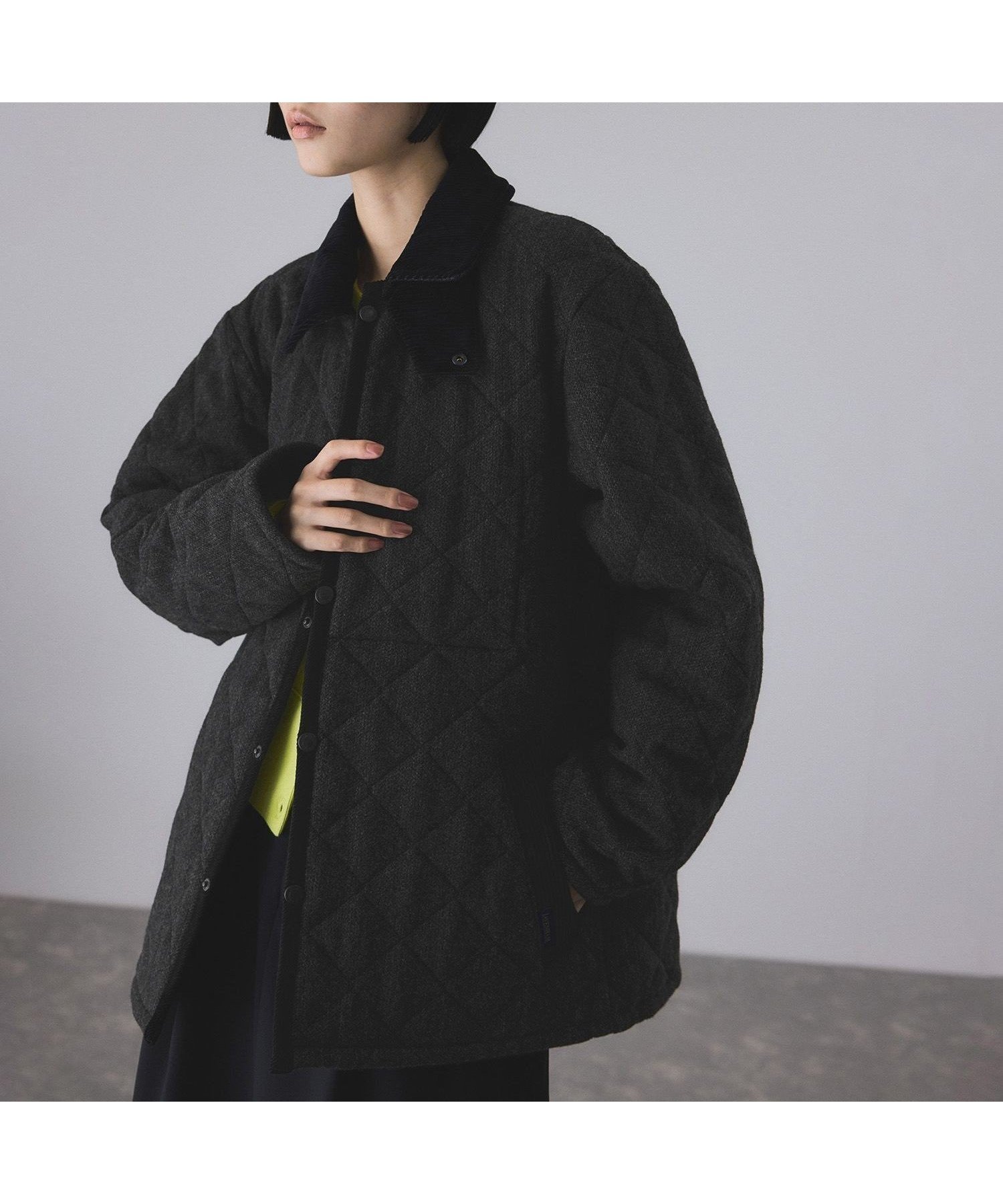 【アダム エ ロペ/ADAM ET ROPE'】の【LAVENHAM for ADAM ET ROPE 】別注 SQUARE HEM RAYDON WOOL 人気、トレンドファッション・服の通販 founy(ファニー) 　ファッション　Fashion　レディースファッション　Fashion for Women　キルティング　Quilted, Quilting　コンパクト　Compact, Small Size　コーデュロイ　Corduroy, Cord Fabric　スタンド　Stand Collar, Upright Stand　定番　Standard, Basic Item　人気　Popular, Best Seller　パターン　Pattern, Design Print　フロント　Front, Front Design　別注　Limited Edition, Custom Order　メンズ　Men's, Menswear　ルーズ　Loose, Oversized　A/W・秋冬　Autumn/Winter　2026年　2026　 other-1|ID: prp329100004685298 ipo3291000000034117271
