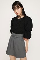 【スライ/SLY】のPUFF SLEEVE CUT トップス BLK|ID: prp329100004685300 ipo3291000000033835382