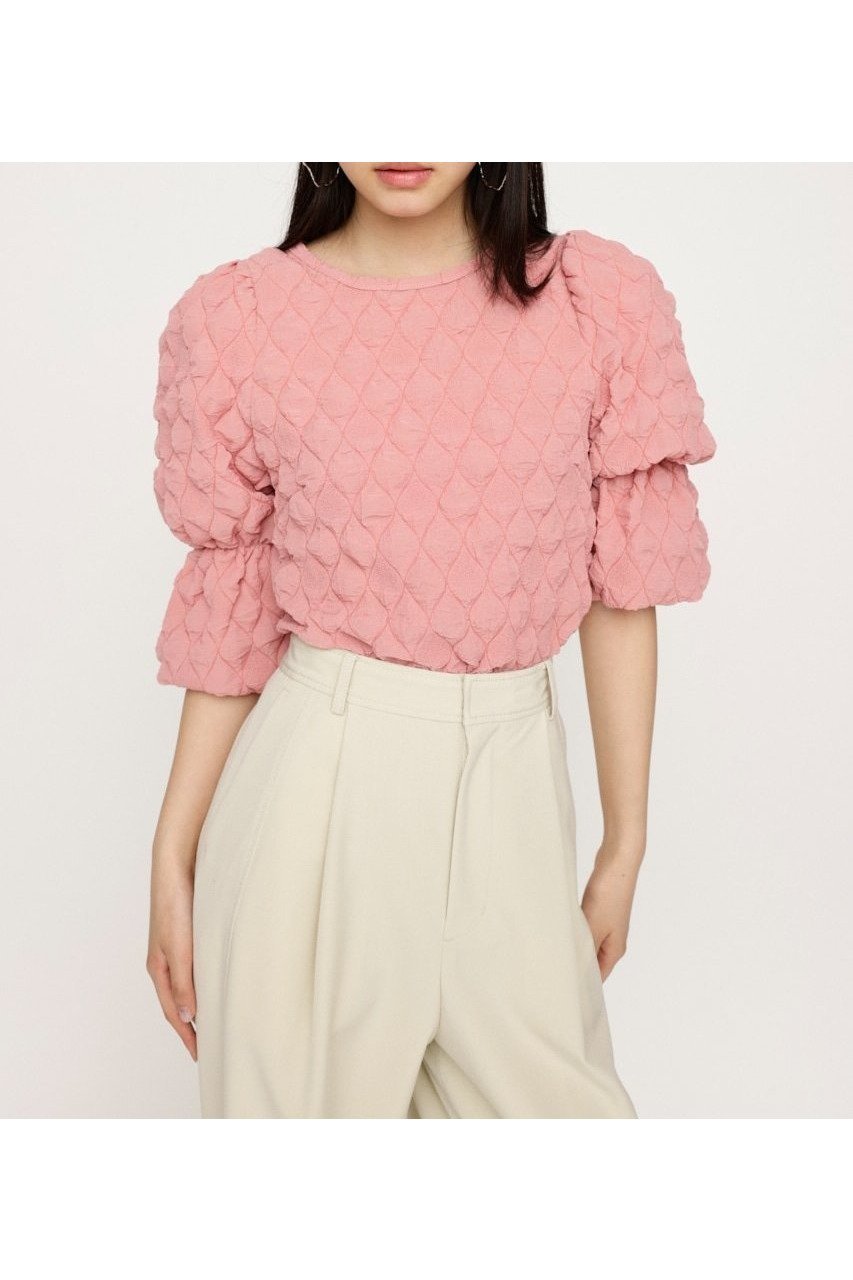 【スライ/SLY】のPUFF SLEEVE CUT トップス インテリア・キッズ・メンズ・レディースファッション・服の通販 founy(ファニー) 　ファッション　Fashion　レディースファッション　Fashion for Women　トップス・カットソー　Cut & Sew Tops　おすすめ　Recommended / Our Picks　デニム　Denim, Jeans Material　D/PNK3|ID: prp329100004685300 ipo3291000000033835383