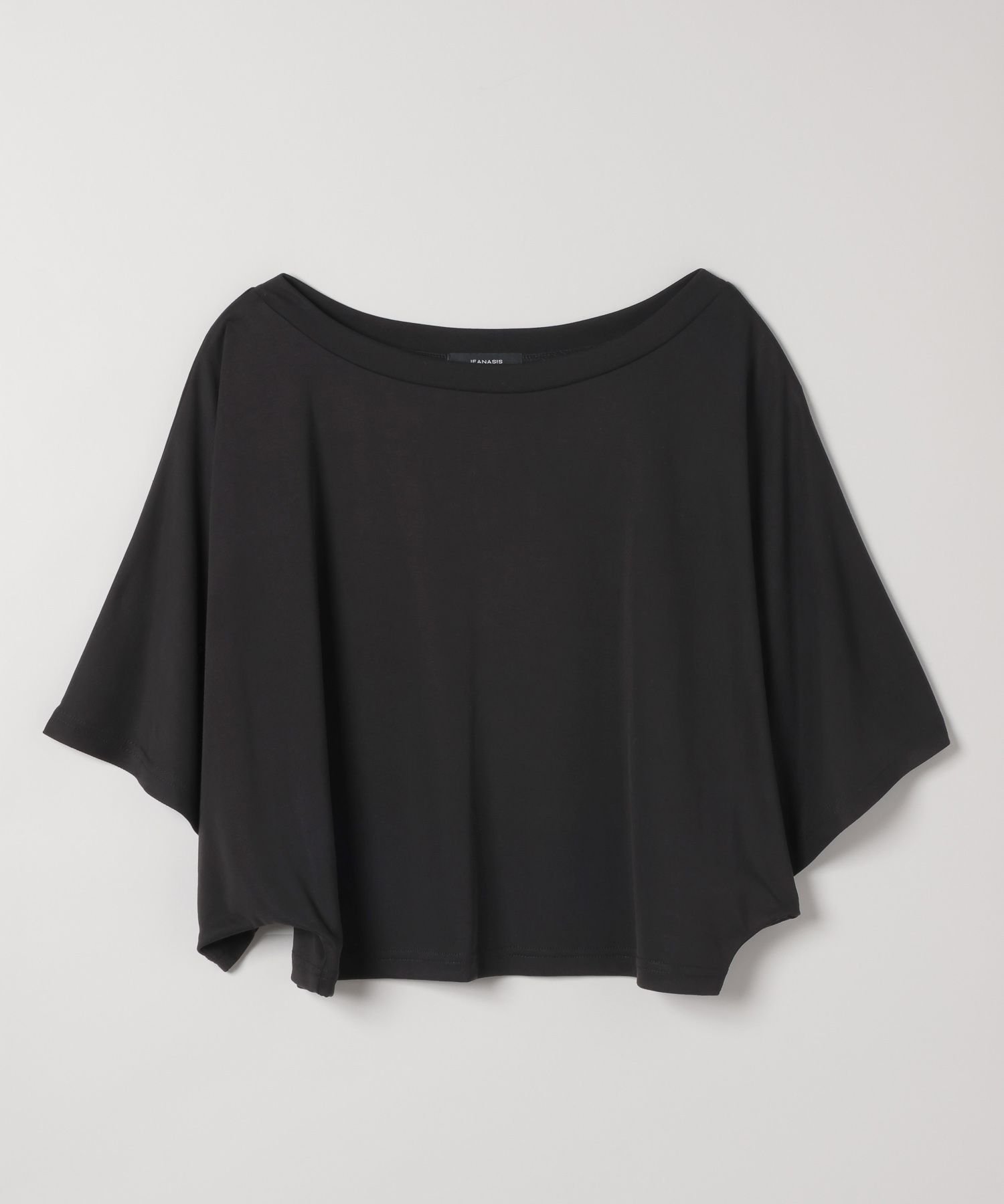 【ジーナシス/JEANASiS】のケープスリーブモダールTEE インテリア・キッズ・メンズ・レディースファッション・服の通販 founy(ファニー) 　ファッション　Fashion　レディースファッション　Fashion for Women　とろみ　Fluid, Flowy Fabric　コンパクト　Compact, Small Size　シンプル　Simple, Minimal　スリーブ　Sleeve, Long Sleeve / Short Sleeve　ボトム　Bottoms, Lower Wear　半袖　Short Sleeve, Half Sleeve　夏　Summer　ブラック|ID: prp329100004685325 ipo3291000000033835484