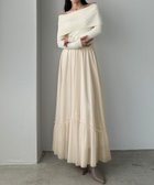 【ジュノア/JUNOAH】のLouere ラメフレアチュールスカート 人気、トレンドファッション・服の通販 founy(ファニー) ファッション Fashion レディースファッション Fashion for Women スカート Skirts thumbnail アイボリー|ID: prp329100004685328 ipo3291000000033835500