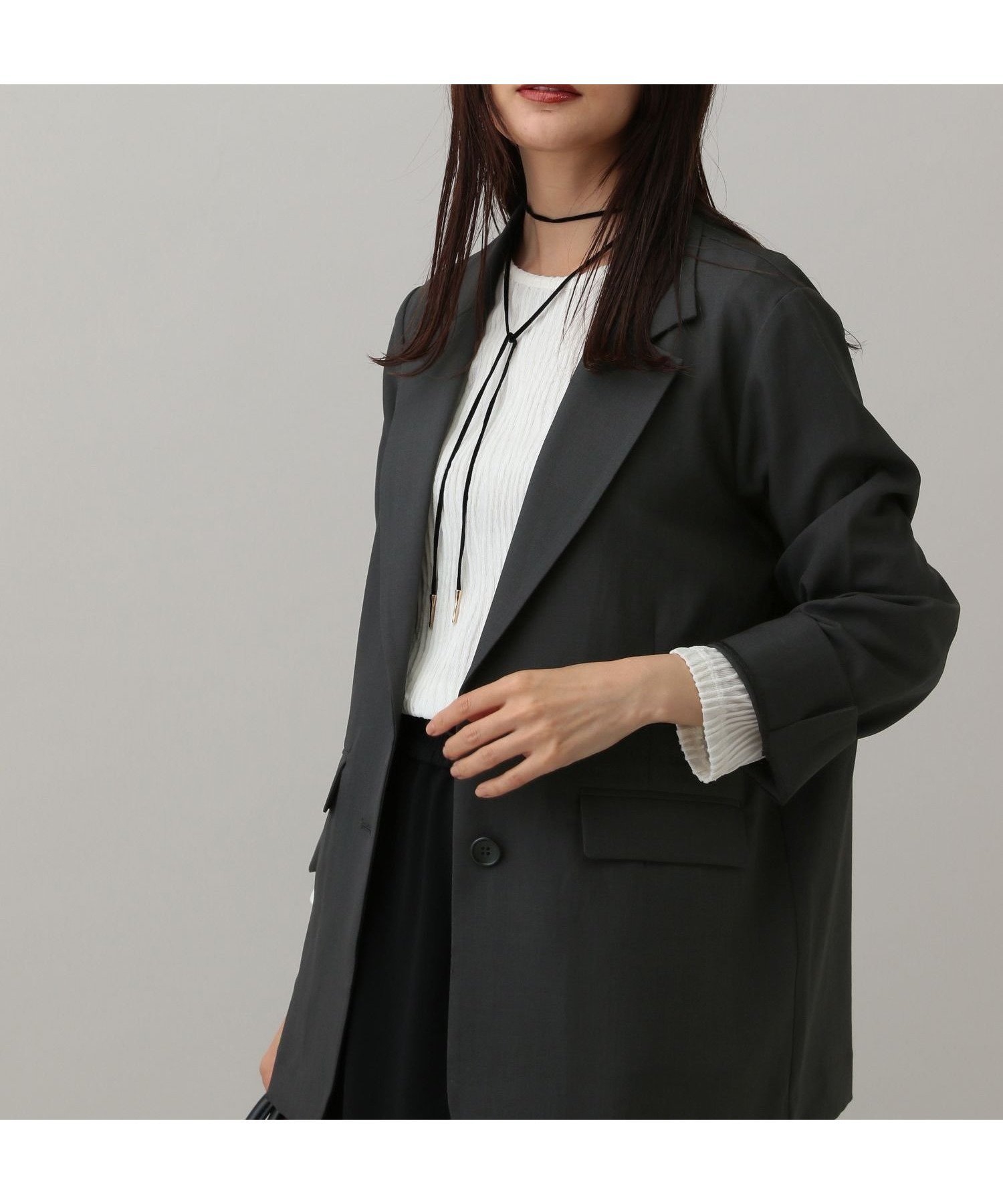 【グローバルワーク/GLOBAL WORK】のMATINEE LINE/ツイルストレッチ/シングルテーラードジャケット/583769 人気、トレンドファッション・服の通販 founy(ファニー) 　ファッション　Fashion　レディースファッション　Fashion for Women　アウター　Coat / Outerwear Collection　レディースジャケット・軽アウター　Jackets　テーラードジャケット / 通勤・きれいめスタイル　Tailored Jackets & Blazers　おすすめ　Recommended / Our Picks　クラシカル　Classical, Vintage-Inspired　サロペット　Overalls, Salopette　ストレッチ　Stretch, Stretchy Fabric　チェック　Check, Plaid, Tartan　デニム　Denim, Jeans Material　夏　Summer　春　Spring　秋　Autumn　 other-1|ID: prp329100004685339 ipo3291000000033835535