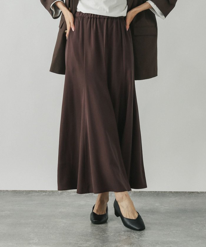 【グローバルワーク/GLOBAL WORK】のシルクライクフレアスカート/575212 インテリア・キッズ・メンズ・レディースファッション・服の通販 founy(ファニー) https://founy.com/ ファッション Fashion レディースファッション Fashion for Women スカート Skirts Aライン・フレアスカート A-Line & Flared Skirts トレンド Trend, Trending Now ピーチ Peach, Soft Touch フレア Flare, Flared ロング Long, Long-Length ワイド Wide, Wide Fit 楽ちん Easy Fit, Comfortable |ID: prp329100004685344 ipo3291000000034598441