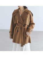 【アニュアンス/anuans】のリバーウールミドルトレンチコート 人気、トレンドファッション・服の通販 founy(ファニー) ファッション Fashion レディースファッション Fashion for Women アウター Coat / Outerwear Collection コート・ロングコート・ピーコート Long Coats, Peacoats & More トレンチコート / 春秋の定番アウター Trench Coats なめらか Smooth, Silky Texture キュプラ Cupro, Eco Fabric シルク Silk, 100% Silk バランス Balance, Style Balance ボトム Bottoms, Lower Wear ミドル Middle Length, Mid Height 定番 Standard, Basic Item |ID:prp329100004685358