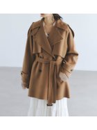 【アニュアンス/anuans】のリバーウールミドルトレンチコート 人気、トレンドファッション・服の通販 founy(ファニー) ファッション Fashion レディースファッション Fashion for Women アウター Coat / Outerwear Collection コート・ロングコート・ピーコート Long Coats, Peacoats & More トレンチコート / 春秋の定番アウター Trench Coats なめらか Smooth, Silky Texture キュプラ Cupro, Eco Fabric シルク Silk, 100% Silk バランス Balance, Style Balance ボトム Bottoms, Lower Wear ミドル Middle Length, Mid Height 定番 Standard, Basic Item thumbnail CAMEL|ID: prp329100004685358 ipo3291000000033835617