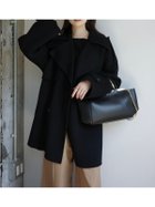【アニュアンス/anuans】のリバーウールミドルトレンチコート 人気、トレンドファッション・服の通販 founy(ファニー) ファッション Fashion レディースファッション Fashion for Women アウター Coat / Outerwear Collection コート・ロングコート・ピーコート Long Coats, Peacoats & More トレンチコート / 春秋の定番アウター Trench Coats なめらか Smooth, Silky Texture キュプラ Cupro, Eco Fabric シルク Silk, 100% Silk バランス Balance, Style Balance ボトム Bottoms, Lower Wear ミドル Middle Length, Mid Height 定番 Standard, Basic Item thumbnail BLACK|ID: prp329100004685358 ipo3291000000033835619