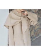 【アニュアンス/anuans】のリバーウールミドルマフラーコート 人気、トレンドファッション・服の通販 founy(ファニー) ファッション Fashion レディースファッション Fashion for Women アウター Coat / Outerwear Collection コート・ロングコート・ピーコート Long Coats, Peacoats & More マフラー・スヌード / 冬小物の定番 Scarves & Mufflers なめらか Smooth, Silky Texture キュプラ Cupro, Eco Fabric シルク Silk, 100% Silk バランス Balance, Style Balance マフラー Scarf, Muffler メルトン Melton, Heavy Wool 定番 Standard, Basic Item thumbnail BEIGE|ID: prp329100004685361 ipo3291000000033835630
