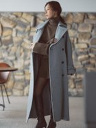 【アニュアンス/anuans】のウールトレンチコート 人気、トレンドファッション・服の通販 founy(ファニー) ファッション Fashion レディースファッション Fashion for Women アウター Coat / Outerwear Collection コート・ロングコート・ピーコート Long Coats, Peacoats & More トレンチコート / 春秋の定番アウター Trench Coats なめらか Smooth, Silky Texture キュプラ Cupro, Eco Fabric スタンド Stand Collar, Upright Stand ベーシック Basic, Essential マニッシュ Mannish, Boyish 冬 Winter / This Winter thumbnail LIGHT GREY|ID: prp329100004685364 ipo3291000000033835650