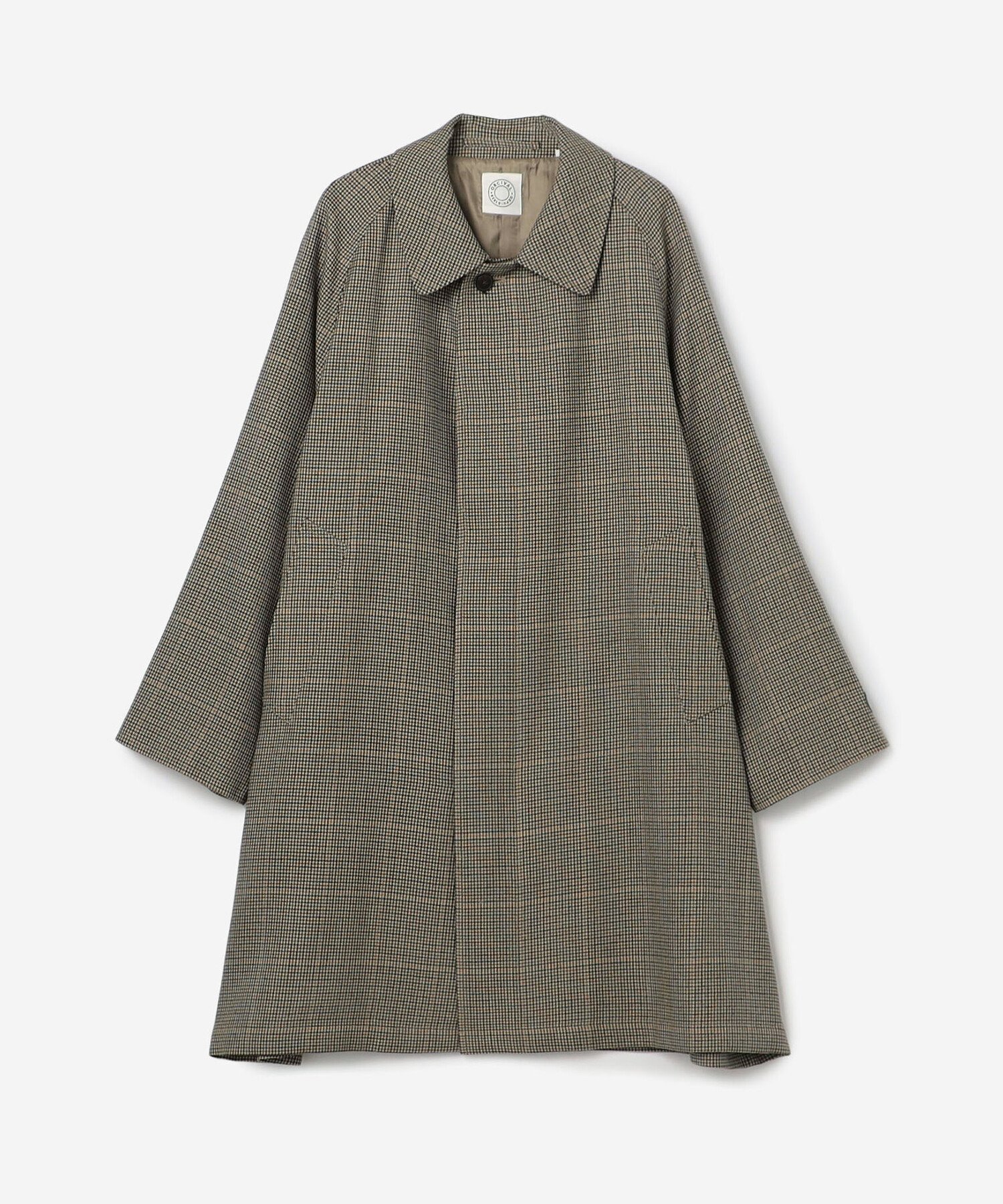 【ビショップ/Bshop】の別注 ウールチェック バルマカーンコート WOMEN インテリア・キッズ・メンズ・レディースファッション・服の通販 founy(ファニー) 　ファッション　Fashion　レディースファッション　Fashion for Women　アウター　Coat / Outerwear Collection　コート・ロングコート・ピーコート　Long Coats, Peacoats & More　クラシカル　Classical, Vintage-Inspired　スリーブ　Sleeve, Long Sleeve / Short Sleeve　チェック　Check, Plaid, Tartan　フロント　Front, Front Design　ポケット　Pocket, Pocket Detail　ミドル　Middle Length, Mid Height　別注　Limited Edition, Custom Order　BEIGE系1|ID: prp329100004685371 ipo3291000000033835684