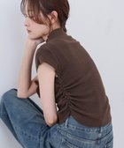【バブ ブージュルード/Bab Bou Jeloud】のサイドギャザープチハイネックトップス BROWN|ID: prp329100004685379 ipo3291000000033835720