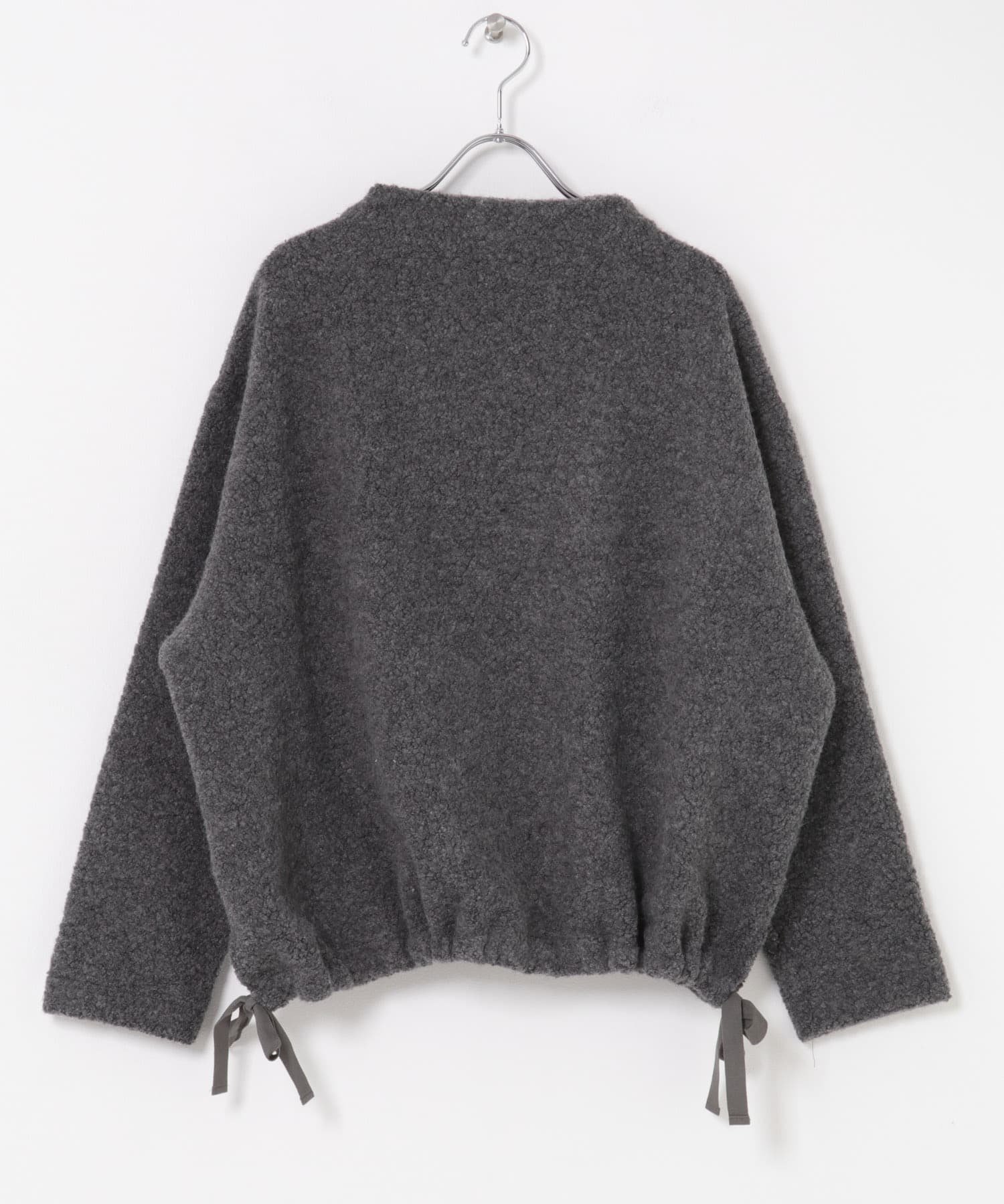 【かぐれ/kagure / URBAN RESEARCH】のBoa pullover インテリア・キッズ・メンズ・レディースファッション・服の通販 founy(ファニー) 　ファッション　Fashion　レディースファッション　Fashion for Women　トップス・カットソー　Cut & Sew Tops　カジュアルプルオーバー・ニットトップス　Pullovers & Knit Tops / Casual Pullovers　2025年　2025　2025-2026秋冬・A/W　Autumn/Winter 2025–26 AW25–26　冬　Winter / This Winter　カットソー　Cut and Sewn Top　コレクション　Collection, Seasonal Line　ドローコード　Drawcord, Drawstring Cord　フランス　France, French　ブラウジング　Blouson Silhouette, Cinched Waist　ボトルネック　Bottle Neck, Mock Neck　リラックス　Relax, Relaxed Fit　エレガント 上品　Elegant　A/W・秋冬　Autumn/Winter　CHARCOAL|ID: prp329100004685398 ipo3291000000033835848