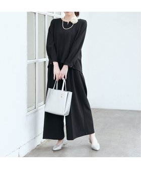 【イッカ/ikka】のGOKU楽 長袖フレアセット 人気、トレンドファッション・服の通販 founy(ファニー) ファッション Fashion レディースファッション Fashion for Women トップス・カットソー Cut & Sew Tops カットソー Cut and Sewn Top ジョーゼット Georgette, Semi-Sheer Fabric ストレッチ Stretch, Stretchy Fabric セットアップ Set-Up, Coordinated Outfit フレア Flare, Flared エレガント 上品 Elegant 長袖 Long Sleeve, Full Sleeve |ID:prp329100004685420