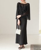 【セゾンドパピヨン/SAISON DE PAPILLON】の異素材ドッキングロング丈ワンピース 人気、トレンドファッション・服の通販 founy(ファニー) ファッション Fashion レディースファッション Fashion for Women ワンピース Dresses キャミソール Camisole, Spaghetti Strap Top ギャザー Gathered, Ruffled サテン Satin, Glossy Fabric シアー Sheer, See-Through シフォン Chiffon, Lightweight Fabric スリーブ Sleeve, Long Sleeve / Short Sleeve ドッキング Docking, Mixed Material フレア Flare, Flared ブラウジング Blouson Silhouette, Cinched Waist ロング Long, Long-Length thumbnail ブラック|ID: prp329100004685433 ipo3291000000033836114