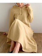 【ジュノア/JUNOAH】のマキシ丈パーカーワンピース 人気、トレンドファッション・服の通販 founy(ファニー) ファッション Fashion レディースファッション Fashion for Women ワンピース Dresses パーカー Hoodie, Parka マキシ Maxi, Full Length thumbnail ベージュ|ID: prp329100004685437 ipo3291000000033836137