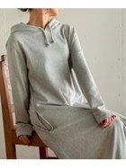 【ジュノア/JUNOAH】のマキシ丈パーカーワンピース ミックスグレー|ID: prp329100004685437 ipo3291000000033967753