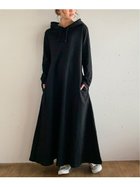 【ジュノア/JUNOAH】のマキシ丈パーカーワンピース ブラック|ID: prp329100004685437 ipo3291000000034600802