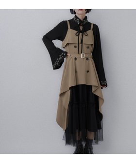 【ハレ/HARE】のトレンチライクフリルキャミワンピース 人気、トレンドファッション・服の通販 founy(ファニー) ファッション Fashion レディースファッション Fashion for Women ワンピース Dresses キャミソールワンピース Camisole Dresses インナー Innerwear ウェーブ Wavy Pattern 厚底 Platform Shoes カーディガン Cardigan, Knitwear ショート Short, Short Length シンプル Simple, Minimal ジャケット Jacket, Outerwear ストレート Straight, Straight Cut タートルネック Turtleneck, High Neck チュール Tulip, Tulip Motif ティアード Tiered, Tiered Style ティアードスカート Tiered Skirt, Flounced Skirt トレンチ Trench, Trench Coat バランス Balance, Style Balance フリル Frill, Ruffle ブルゾン Blouson, Bomber Jacket ボレロ Bolero, Short Cardigan ロング Long, Long-Length おすすめ Recommended / Our Picks |ID:prp329100004685456