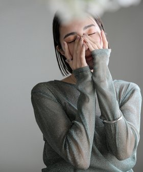 【セレクトモカ/SELECT MOCA】のラメシアートップス 人気、トレンドファッション・服の通販 founy(ファニー) ファッション Fashion レディースファッション Fashion for Women トップス・カットソー Cut & Sew Tops おすすめ Recommended / Our Picks トレンド Trend, Trending Now ベーシック Basic, Essential |ID:prp329100004685481