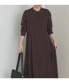 【アーバンリサーチ ドアーズ/URBAN RESEARCH DOORS】の『一部WEB限定カラー』『UR TECH SMOOTHLUXE』サイドプリーツ切替ワンピース BROWN|ID: prp329100004685489 ipo3291000000034770107