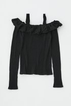 【マウジー/moussy】のPUFF SHOULDER トップス BLK|ID: prp329100004685497 ipo3291000000033836447