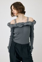 【マウジー/moussy】のPUFF SHOULDER トップス GRY|ID: prp329100004685497 ipo3291000000033836450
