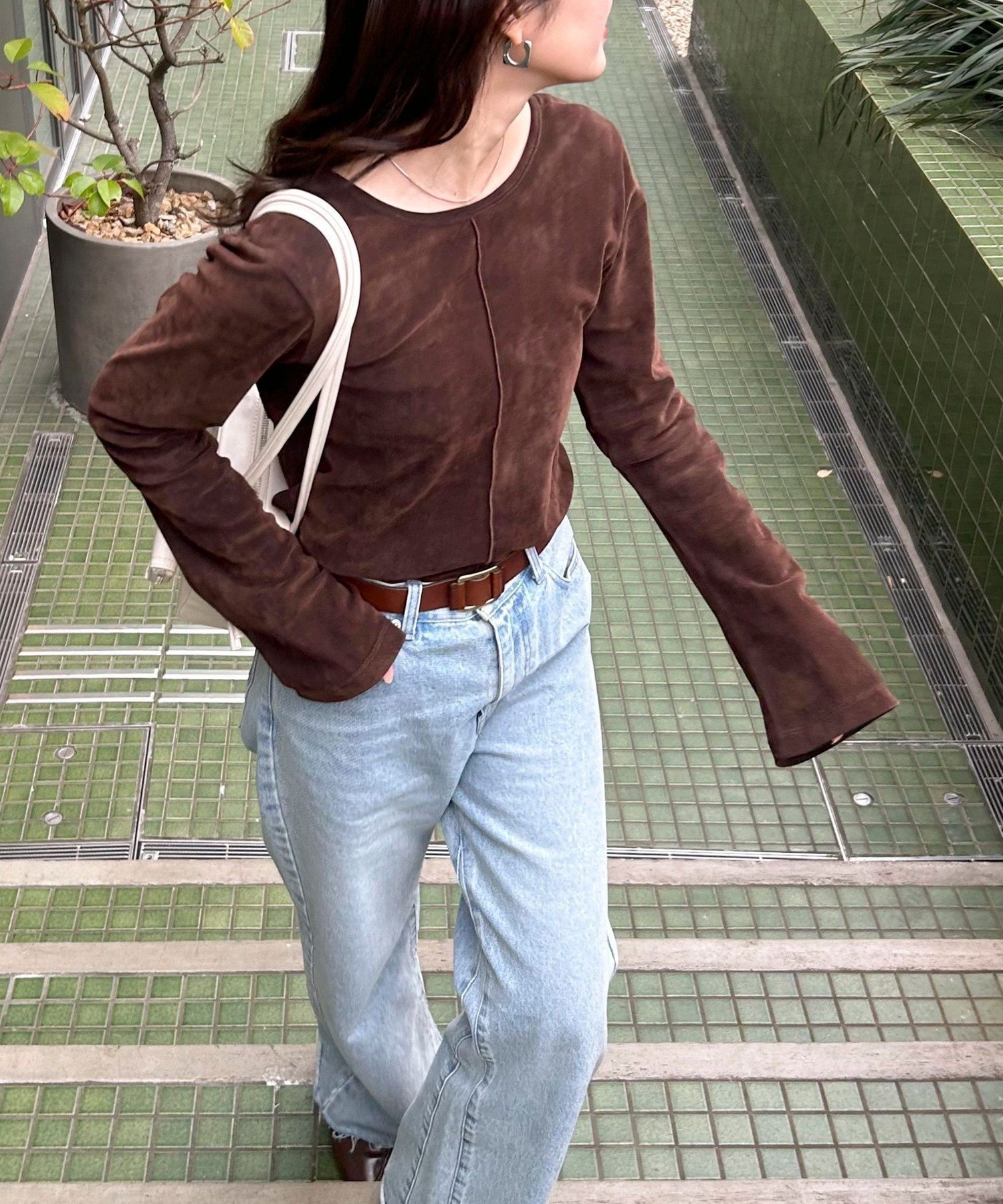 【フレディ&グロスター/FREDY&GLOSTER】の【haru企画】2WAYシアーフロッキートップス 人気、トレンドファッション・服の通販 founy(ファニー) 　ファッション　Fashion　レディースファッション　Fashion for Women　トップス・カットソー　Cut & Sew Tops　インナー　Innerwear　シアー　Sheer, See-Through　デコルテ　Décolleté, Neckline　デニム　Denim, Jeans Material　定番　Standard, Basic Item　フレア　Flare, Flared　エレガント 上品　Elegant　2025年　2025　2025春夏・S/S　Spring/Summer 2025 SS25　 other-1|ID: prp329100004685502 ipo3291000000033836465