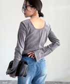 【フレディ&グロスター/FREDY&GLOSTER】の【haru企画】2WAYシアーフロッキートップス 人気、トレンドファッション・服の通販 founy(ファニー) ファッション Fashion レディースファッション Fashion for Women トップス・カットソー Cut & Sew Tops インナー Innerwear シアー Sheer, See-Through デコルテ Décolleté, Neckline デニム Denim, Jeans Material 定番 Standard, Basic Item フレア Flare, Flared エレガント 上品 Elegant 2025年 2025 2025春夏・S/S Spring/Summer 2025 SS25 thumbnail チャコールグレー|ID: prp329100004685502 ipo3291000000033836469